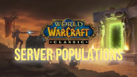 Classic WoW Realm Population Report - Data Aggregated Through Community. . Wrath classic server population
